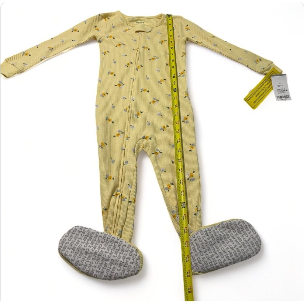 Baby Girl (24M) Carters(R) 1pc. Floral Textured Sleeper | New - Picture 7 of 7